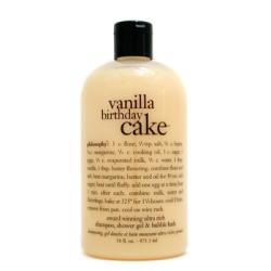 Vanilla Birthday Cake Shampoo, Shower Gel & Bubble Bath --480ml/16oz