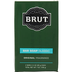 Brut By Faberge Bar Soap 3.5 Oz Each - Pack Of 2