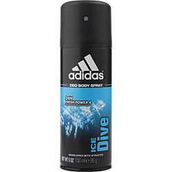 Adidas Ice Dive By Adidas Deodorant Body Spray 5 Oz (developed With Athletes)