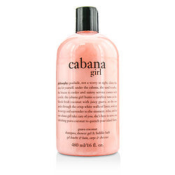 Cabana Girl Shampoo, Shower Gel & Bubble Bath --480ml/16oz