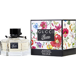 Gucci Flora By Gucci Edt Spray 2.5 Oz (black & Floral)