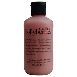 Sparkling Holly Berries Shampoo & Shower Gel & Bubble Bath--6oz