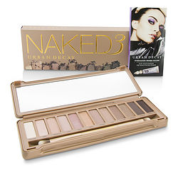 Urban Decay Naked 3 Eyeshadow Palette: 12x Eyeshadow, 1x Doubled Ended Shadow/blending Brush --- By Urban Decay