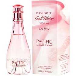 Cool Water Sea Rose Pacific Summer By Davidoff Edt Spray 3.4 Oz (limited Edition)