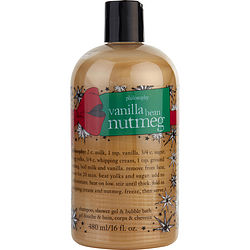 Vanilla Bean Nutmeg Shampoo, Shower Gel & Bubble Bath --480ml/16oz