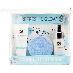 Skin Fit Superset - Radiant Glow Microfoliant 1.3oz & Clarifying Facial Mist 1.3 Oz & Glow Giving Skincare Sponge
