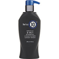 He's A Miracle 3-in-1 Shampoo, Conditioner, & Body Wash 10 Oz