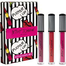 Betsey Johnson Long Lasting Matte Liquid Lip Color - Classic Color Kit -- 3x 4ml/0.14 Fl Oz By Betsey Johnson