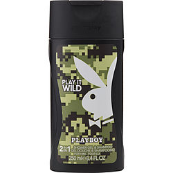 Playboy Play It Wild By Playboy Shower Gel & Shampoo 8.4 Oz