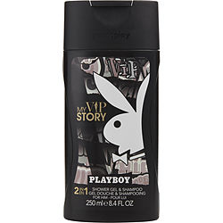 Playboy My Vip Story By Playboy Shower Gel & Shampoo 8.45 Oz