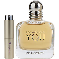 Emporio Armani Because It's You By Giorgio Armani Eau De Parfum Spray .27 Oz (travel Spray)