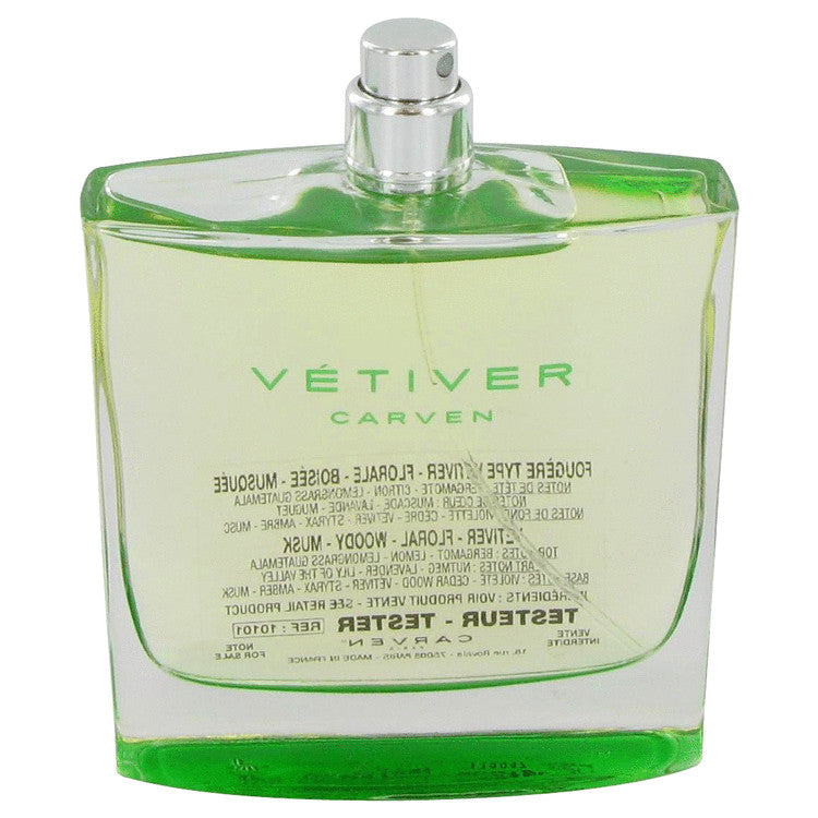 VETIVER CARVEN by Carven Eau De Toilette Spray (Tester) 3.4 oz for Men