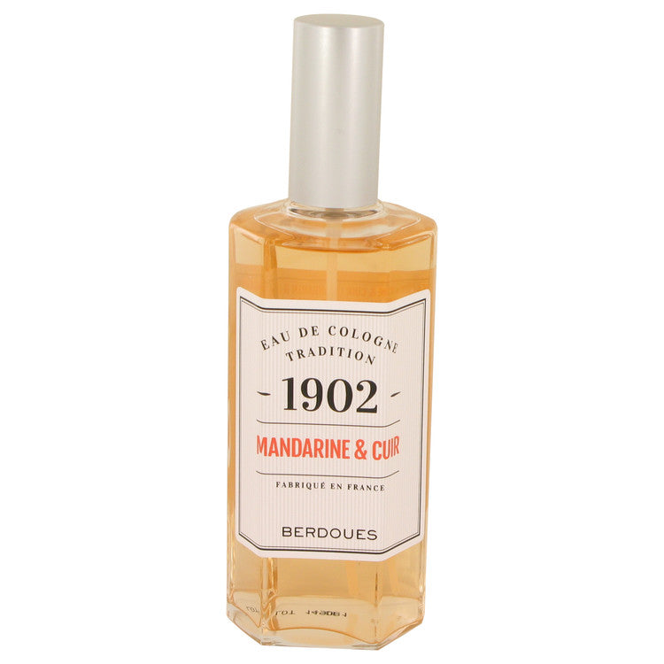 1902 Mandarine Leather by Berdoues Eau De Cologne Spray (Unisex-unboxed)) 4.2 oz for Men