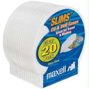 Maxell Cd-356 Disc Case (shell)clear 20pk