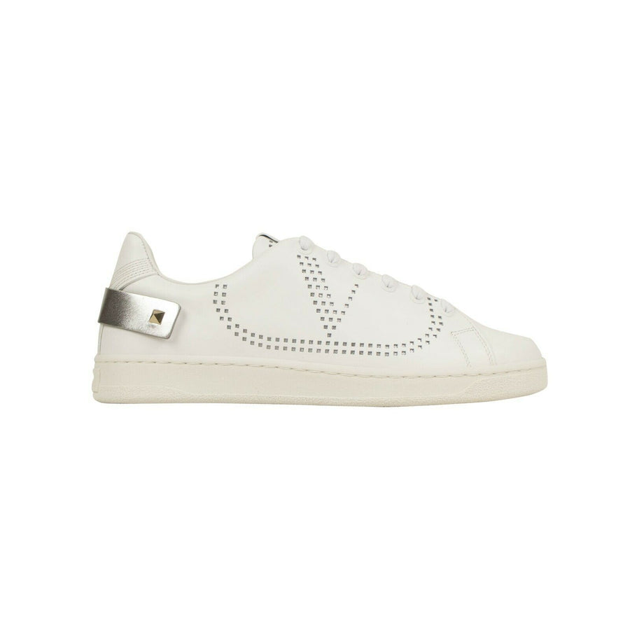 Leather 'Backnet' Sneakers - White