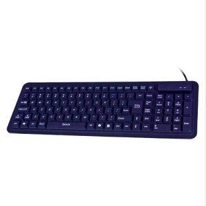 Seal Shield Seal Glow Silicone Keyboard - Backlit Dishwasher Safe & Antimicrobial (white)(us