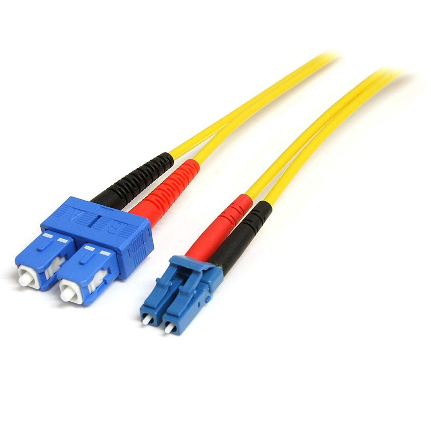 StarTech 32ft Single Mode Duplex Fiber Patch Cord LC-SC SMFIBLCSC10