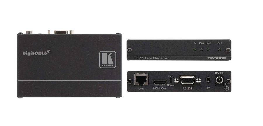 Kramer 4K UHD Twisted Pair HDMI HDCP 2.2 With RS 232 Receiver TP-580R