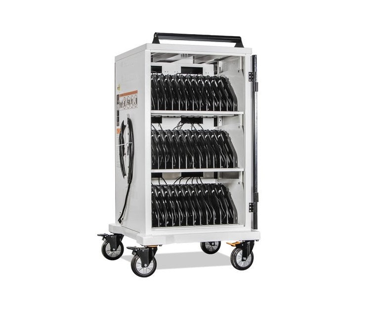 Anywhere AC-MAX Secure Cart Charging System For 36 Laptops Up To 17 White AC-MAX