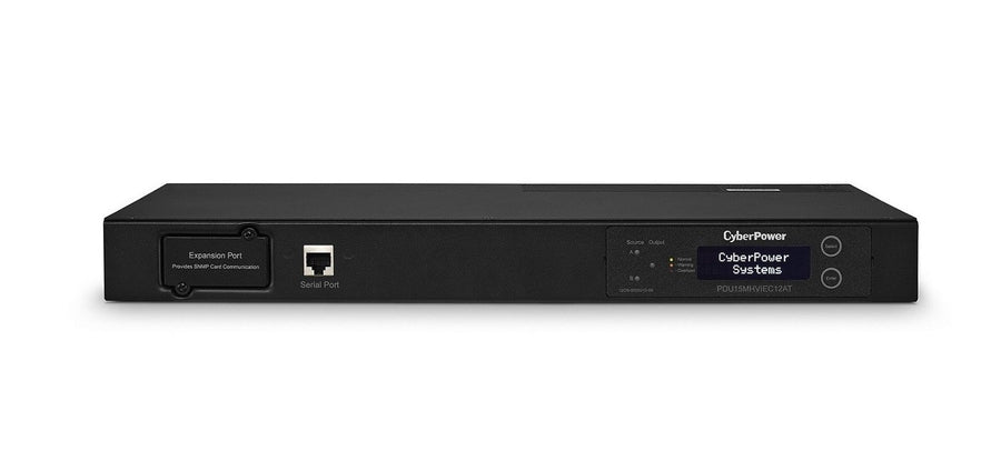 Cyberpower PDU15MHVIEC12AT Single Phase 200 240V 12x IEC-320 C13 15A 1U RackMount PDU