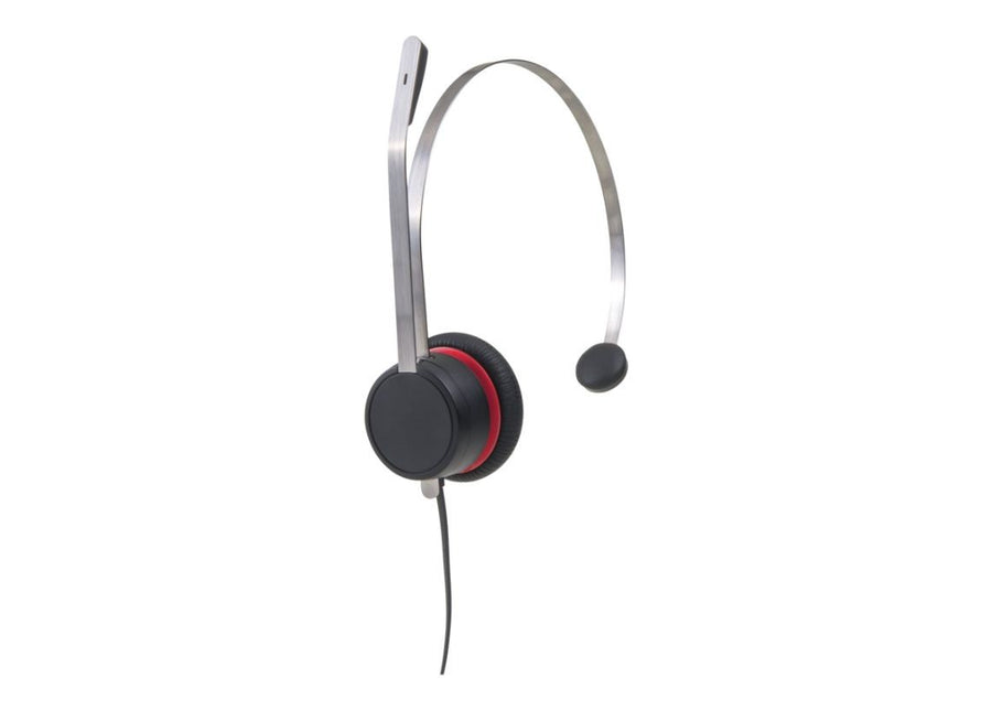 Avaya L139 QD Monaural Leather Headset Brushed Aluminum 700514053