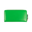 Leather Zip Around Wallet - Green