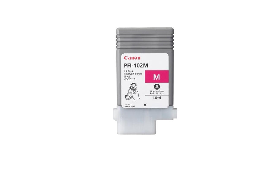 Canon Genuine Magenta Ink Tank 130ML For IPF500 IPF600 IPF700 0897B001 0896B001AA - (Used Like New)