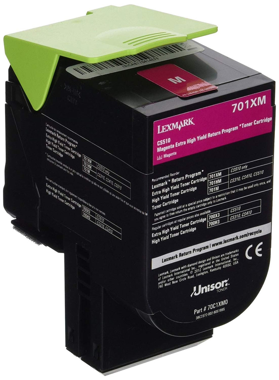 Lexmark Genuine 70C1XM0 Magenta Extra High Yield Toner Cartridge 70C1XM0 - (Used Like New)