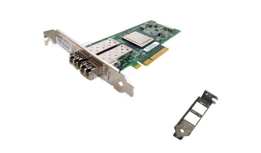 Dell QLogic 342-3548 SANblade 8GB Dual Port Fibre PCI-E QLE2562-DEL w/ Transceivers