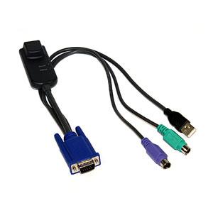 Avocent RJ45 Female HD-15 Male Type A Male USB mini-DIN (PS/2) Male DSAVIQPS2M