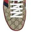 Men's Ace GG Supreme Web Lace Up Sneakers - Beige / Red