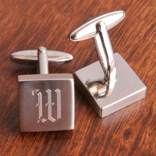 Personalized Harrison Silver Cufflinks