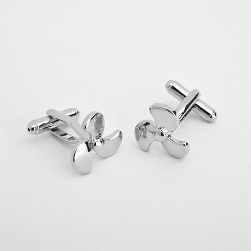 Dashing Propeller Cufflinks with Personalized Case