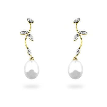 Pearl & Diamond Earrings