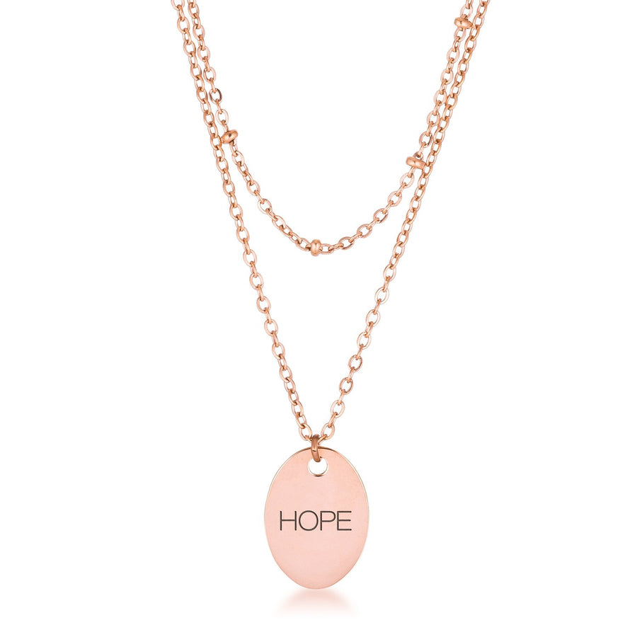 Rose Gold Plated Double Chain 