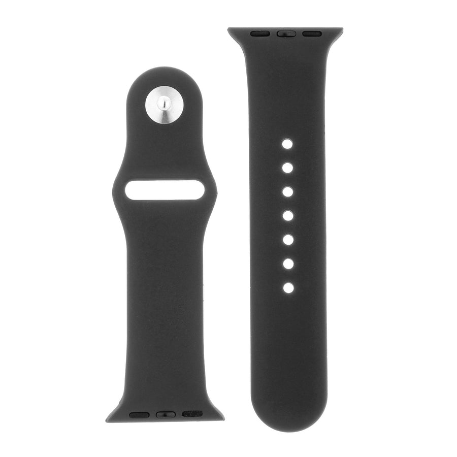 Dark Grey Silicone Sports Watch Band 38mm