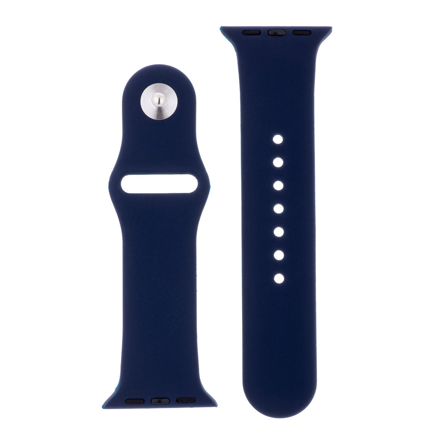 Navy Blue Silicone Sports Watch Band 38mm