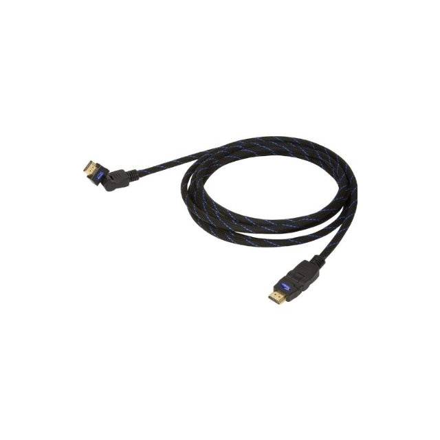 Accell ProUltra B122C-007B 6.6ft HDMI Male to HDMI Male Cable w/ HDMI v1.4 & 180 Degree Swivel