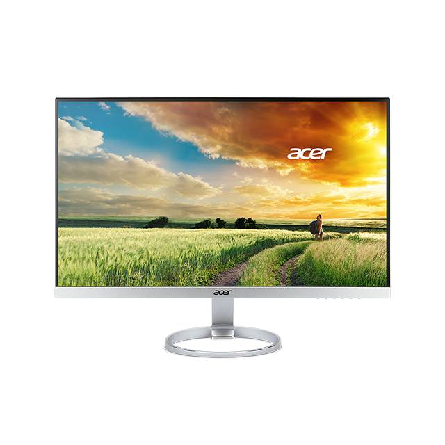 Acer H257HU SMIDPX 25 inch Widescreen 100,000,000:1 4ms DVI/HDMI/DisplayPort LED LCD Monitor, w/ Speakers (Silver)