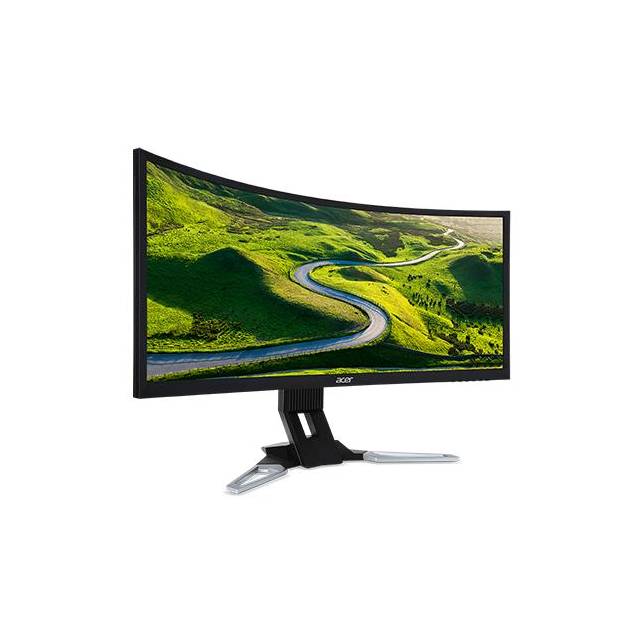 Acer XZ350CU bmijphz 35 inch Widescreen 100,000,000:1 4ms HDMI/DisplayPort/USB LED LCD Monitor, w/ Speakers (Black)