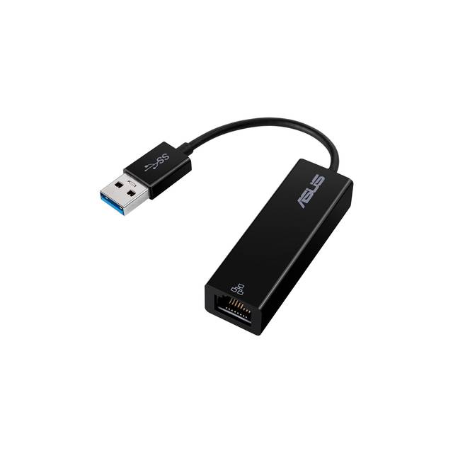 ASUS 90XB05WN-MCA010 OH102 USB3.0 TO RJ45 DONGLE/ 1000 MBPS (Black)