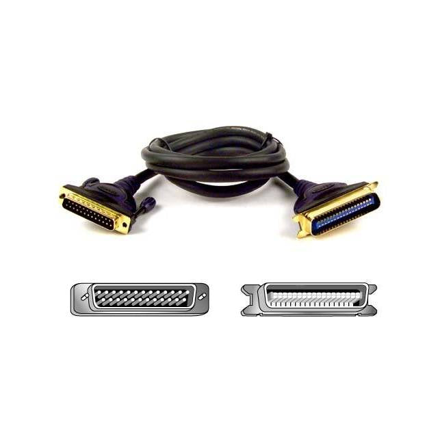 Belkin F2A046-10-GLD 10ft Parallel Printer Female to CENT36 Male IEEE 1284 Printer Cable w/ Gold Plated