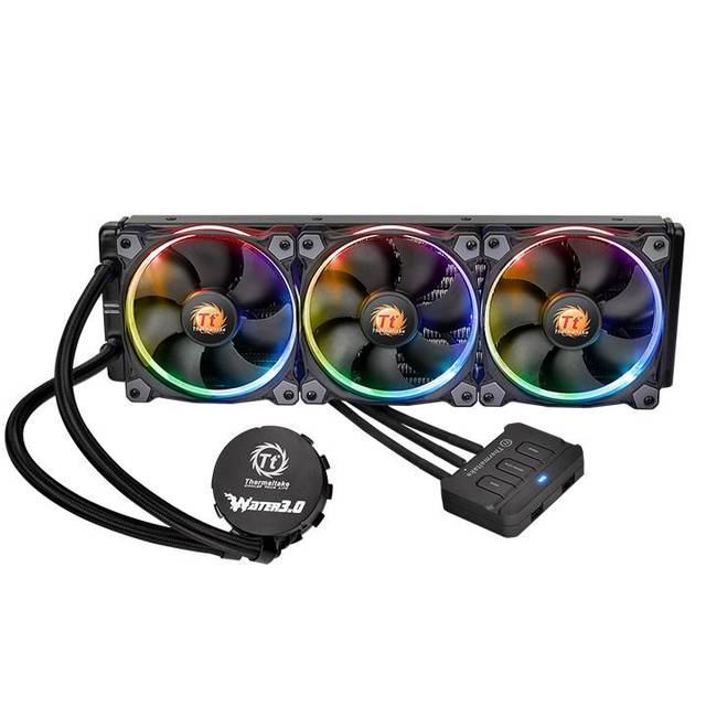 Thermaltake Water 3.0 Riing RGB 360 3x 120mm CPU Liquid Cooler for Intel LGA2011-v3/2011/1366/1156/1155/1151/1150 & AMD Socket FM2/FM1/AM3+/AM3/AM2+/