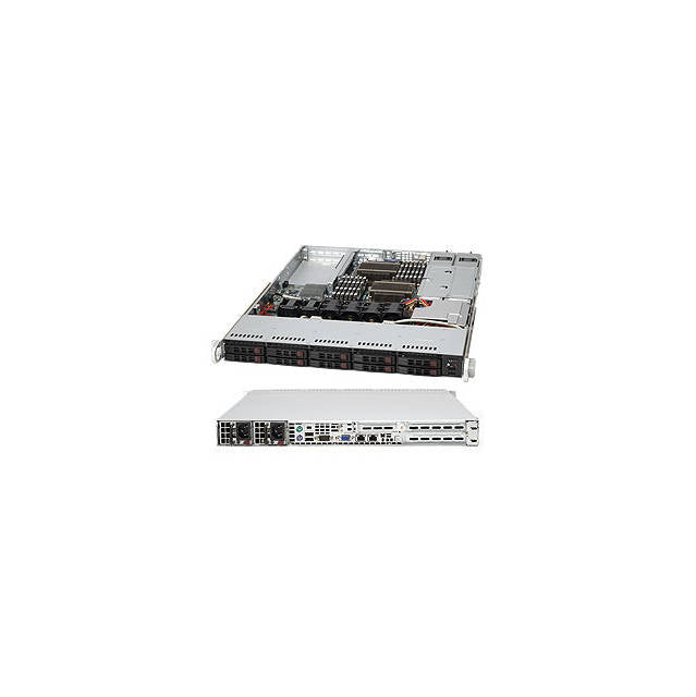 Supermicro SuperChassis CSE-116TQ-R700CB 700W/750W 1U Rackmount Server Chassis (Black)