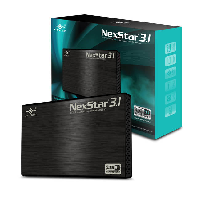 Vantec NexStar NST-270A31-BK 2.5 inch SATA3 to USB 3.1 External Hard Drive Enclosure