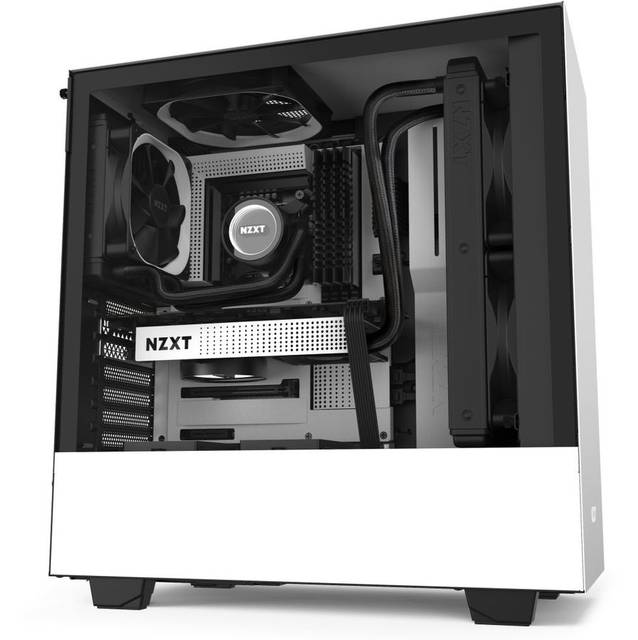 NZXT CA-H510B-W1 Compact Mid-Tower Case with Tempered Glass (matte white)