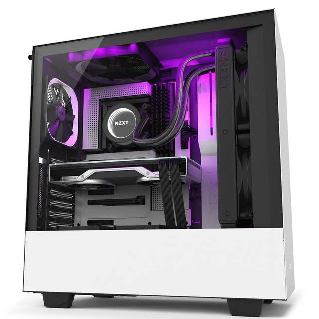 NZXT CA-H510I-W1 Compact Mid-Tower with Lighting and Fan Control (matte white)