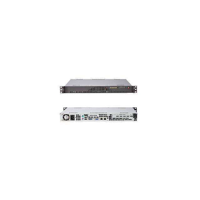 Supermicro CSE-512L-200B 200W Mini 1U Rackmount Server Chassis (Black)