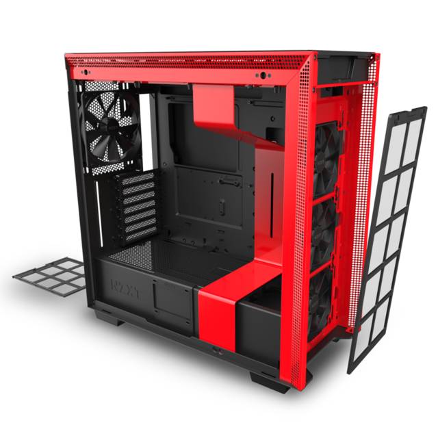 NZXT H710 Mid-tower ATX Case (Matte Black/Red)