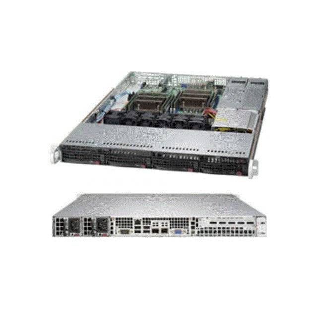 Supermicro SuperChassis CSE-815TQC-R706CB 700/750W 1U Rackmount Server Chassis (Black)